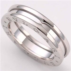 BVLGARI(ブルガリ) WG(ホワイトゴールド) B-ZERO1リング 1BAND #64/約24号