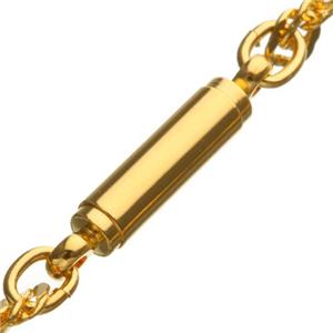 スクリュタイプ磁器ネックレス ゴールド