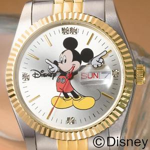 ミッキー世界限定天然ダイヤモンド時計 メンズ