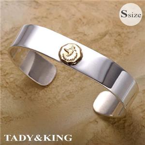TADY&KING 平打ちバングルK18ウルフ　Sサイズ