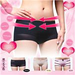 サイドベルト付サニタリーショーツ ベージュ×ベージュ L／92〜100cm