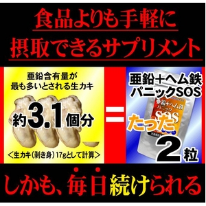 亜鉛+ヘム鉄パニックSOS 3個セット