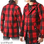 WOOLRICH RED LABEL メルトンウール ミリタリーコート　2W5-8933 レッドチェック XL