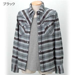 WOOLRICH チェックシャツ&サーマルTシャツ 2枚セット 2W8-8436 ブラック M