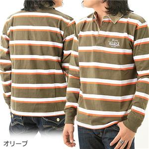 WOOLRICH RED LABEL ボーダーラガーシャツ 2W7-2901 オリーブ(カーキ) M