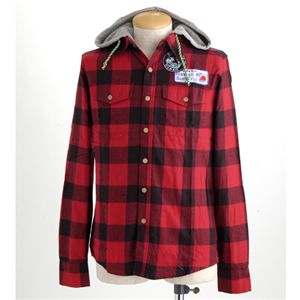 PIPELINE　フード脱着シャツ　218-9220 レッド Mサイズ