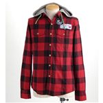 PIPELINE　フード脱着シャツ　218-9220 レッド Mサイズ