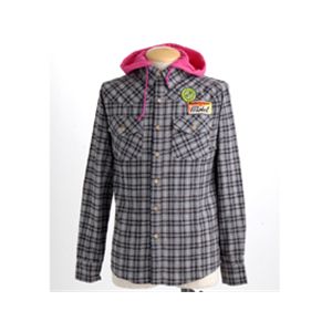 PIPELINE　フード脱着シャツ　218-9221 グレー Lサイズ