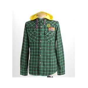 PIPELINE　フード脱着シャツ　218-9221 グリーン Mサイズ