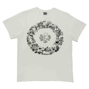 ムーミンＴシャツ　リーフ　ホワイトＭ