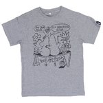 ムーミンＴシャツ　落書き　グレーＭ