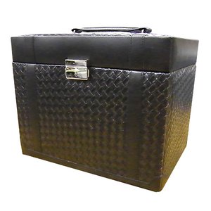 合皮ジュエリーボックス/ジュエリーケース レギュラーブラック 