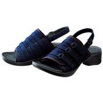 【足に優しいサンダル】アーチサポートサンダル バックベルト付き　【ブルーデニム】Mサイズ（23〜24cm ）