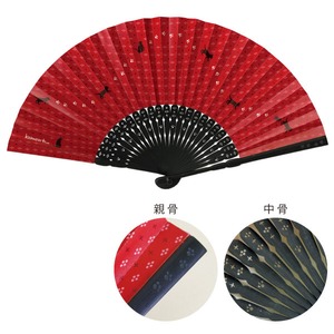 komon＋　和紙扇子70型25間【3本セット】猫足に十（ねこあしにじゅう）