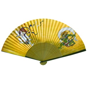 【京扇子】紳士用扇子75型35間【5本セット】風神雷神