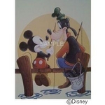 ディズニーアートポスター　釣りの相棒