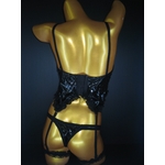 CSLビスチェ＆ショーツ M60549 BK Mサイズ