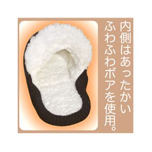 ふわふわフィット ぬくもりッパ 2足組