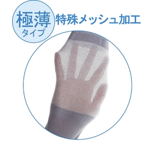 ムレにくい 吸湿薄手膝（ひざ）サポーター　4枚組画像３