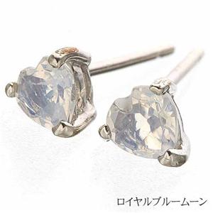 K10WG ハートシェイプカットピアス 2033-K10 ロイヤルブルームーン
