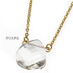 スワロフスキー大粒マロンネックレス 2065 クリスタル