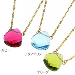 スワロフスキー大粒マロンネックレス 2065 ルビー