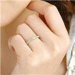 ペリドットエタニティリング ペリドット×ホワイトトパーズ