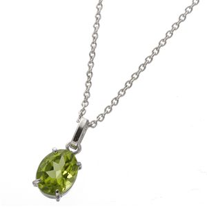 ぺリドット大粒2.0ct 2384-SV【B】(ぺリドット大粒約2.0ctペンダント)