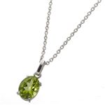 ぺリドット大粒2.0ct 2384-SV【B】(ぺリドット大粒約2.0ctペンダント)