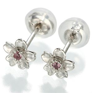 桜ピアス 【ピアス】 ホワイトゴールド