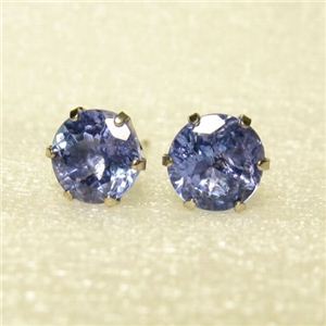 約1ct タンザナイトピアス [K10ホワイトゴールド]