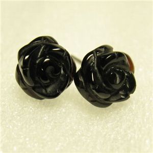 K14バラジュエルピアス オニキス