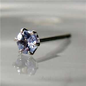 プラチナ誕生石ジュエルピアス タンザナイト