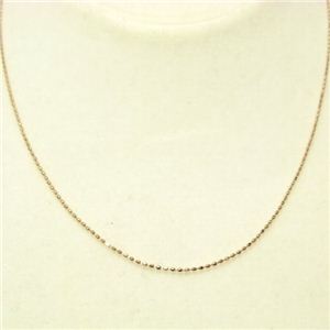 K10チェーン K10ピンクゴールド カットボールチェーン