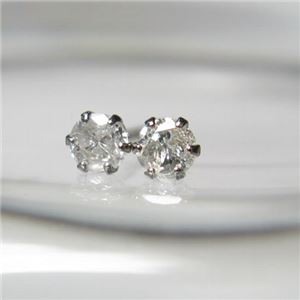 プラチナ ダイヤモンドピアス0.1ct
