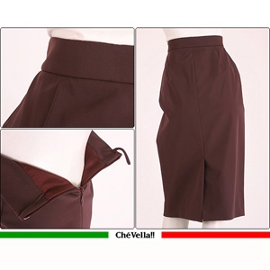 PRADA �v���_ �^�C�g�X�J�[�g 81163 �|���G�X�e�� �_�[�N�p�[�v��  �C�^���A�T�C�Y40