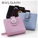 BVLGARI 二つ折財布 22263/ブラック(SV)