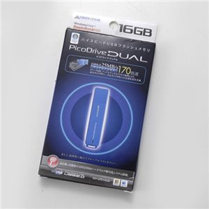 GREENHOUSE �ԥ��ɥ饤�֥ǥ奢�� 16GB USB���꡼ GH-UFD16GD