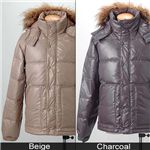 Penfield(ペンフィールド) レイヤードポケット 艶出しダウンジャケット　10216651 ベージュ LL