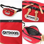 OUTDOOR PRODUCTS(アウトドア プロダクツ) クラシック ウエストバッグ 12409046 レッド