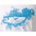 さかなクンデザイン オフィシャルTシャツ 2枚セット 12813860・12813861/鮟鱇(黒)&鰹(白) L