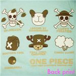 ワンピース ドクロTシャツ サックス L