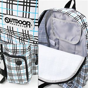 OUTDOOR　チェックデイパック　12419110 ホワイト