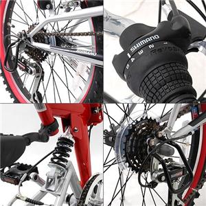 MY PALLAS 20インチ Wサス付き折りたたみ自転車 W-210 レッド