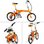 マイパラス 16インチ折り畳み自転車 M-09 オレンジ