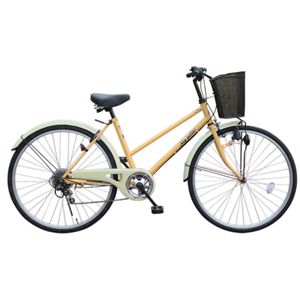 1:MYPALLAS(マイパラス) シティサイクル26型6段 M-501PK パンプキン