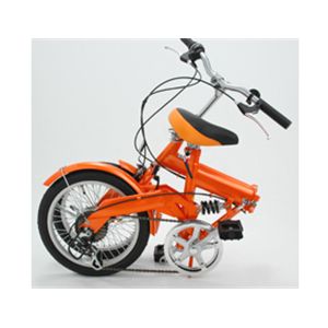 MY PALLAS(マイパラス) 折畳自転車16型6段ギア・リアサス M-09 ラスターオレンジ