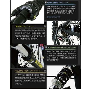 20インチ折畳自転車6段Wサス ホワイト