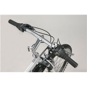 4:マイパラス M-630 折畳ＭＴＢ26型・18ＳＰ・Ｗサス パールホワイト