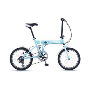 RENAULT（ルノー） 折り畳み自転車 18インチ FDB186 ミントブルー 【フォールディングバイク】